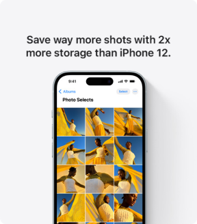 Photo album on an iPhone 15