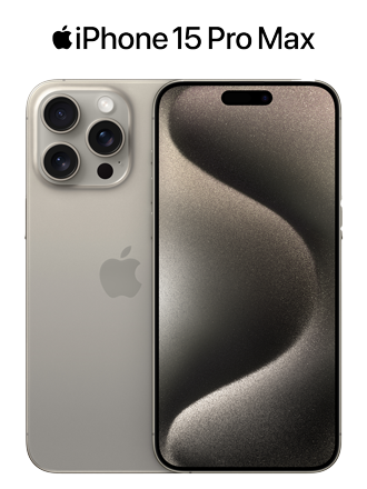 Apple iPhone 15 Pro Max in natural titanium
